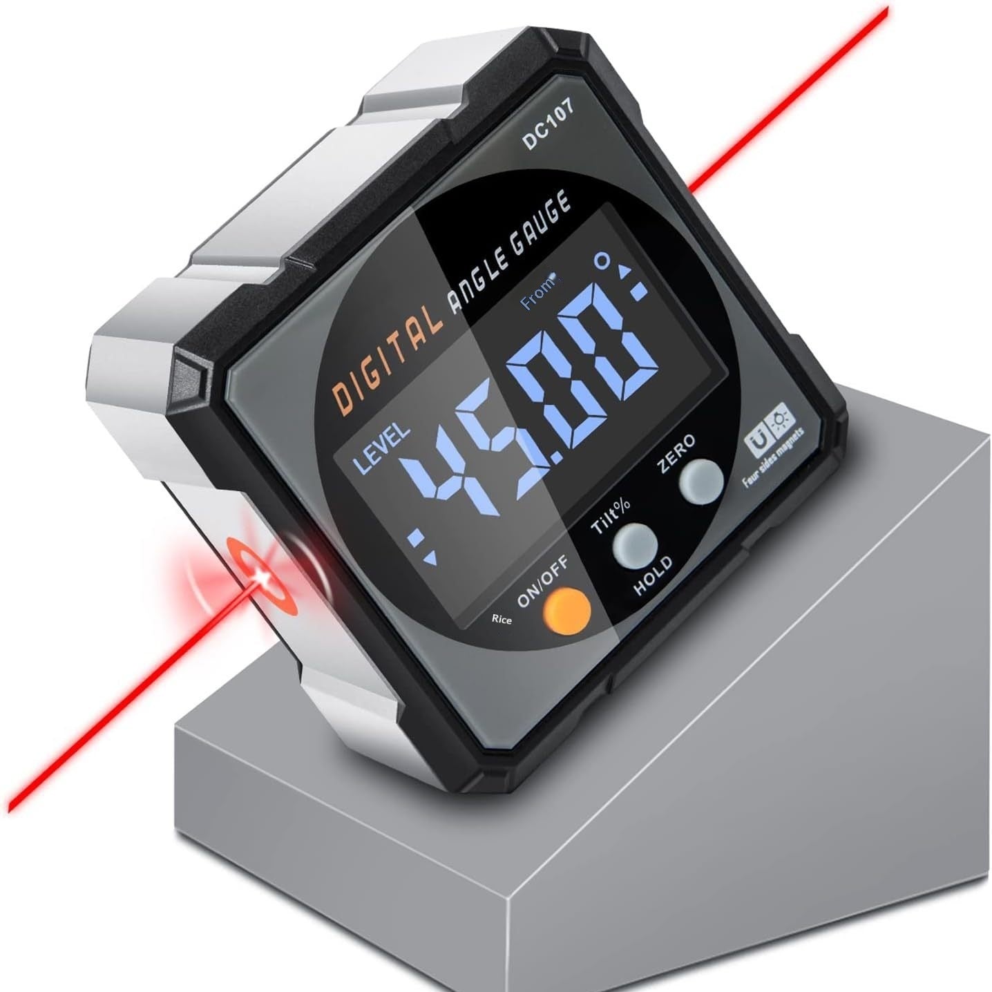 High-Precision Angular Measuring Instrument Using Strong Magnetic Electronics